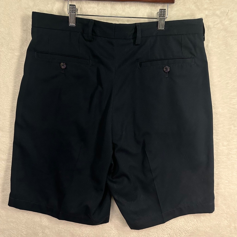 Bolle Golf Shorts Mens 34 Black Pleated Performance Lightweight - Picture 2 of 8